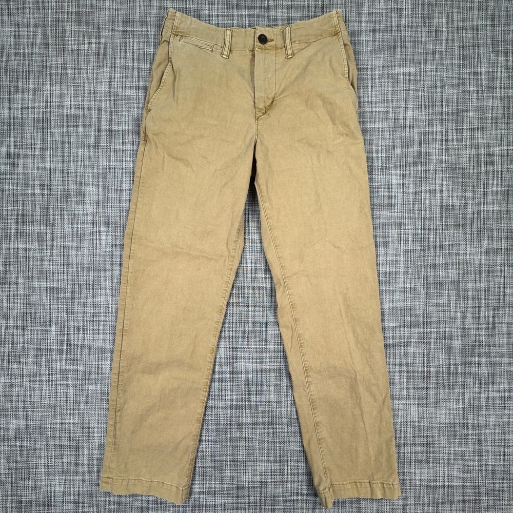 American Eagle Mens Original Straight Chino Pants 28x30 Khaki Next Level Flex